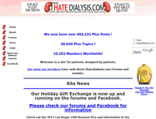 Tablet Screenshot of ihatedialysis.com